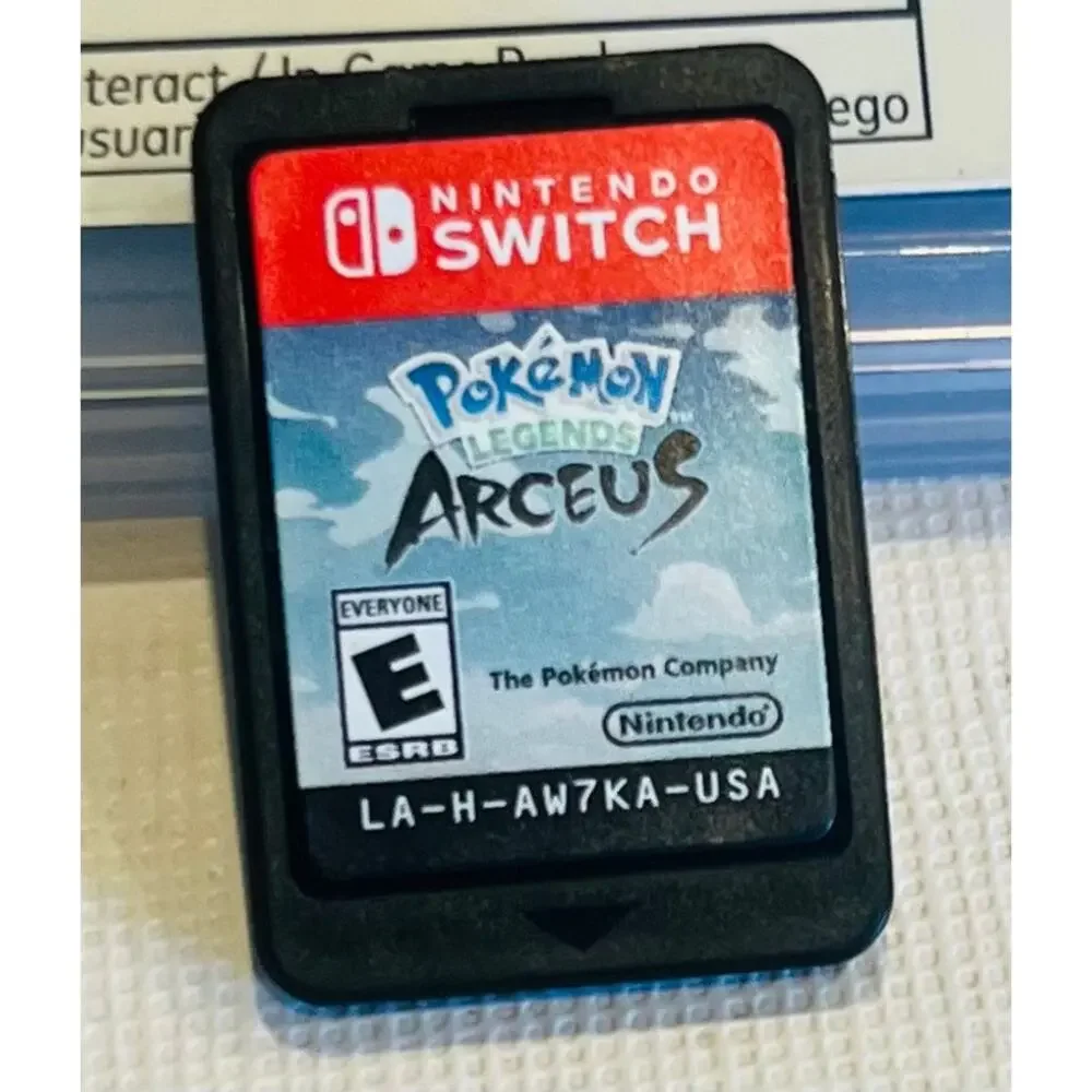 Pokémon Legends Arceus Nintendo Switch CIB Mint-Complete Case Map Art English/ES